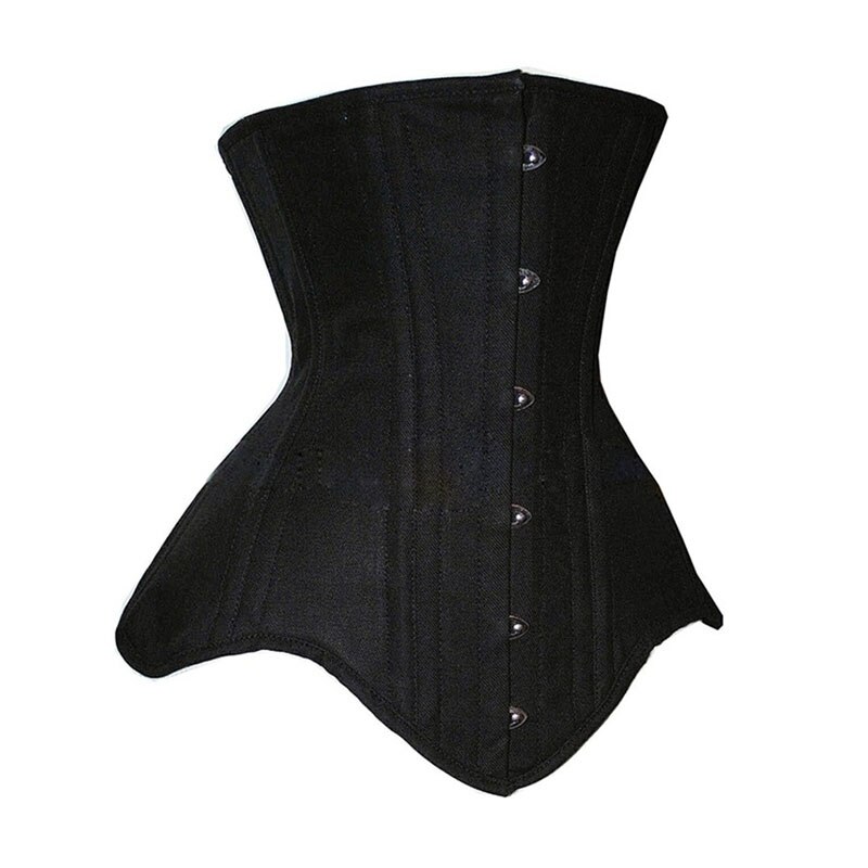 Heavy Duty 18 Double Steel Boned Waist Trainer Corset Lace Up Waist Cincher Bustiers Long Torso Underbust Corsets Body Shaper