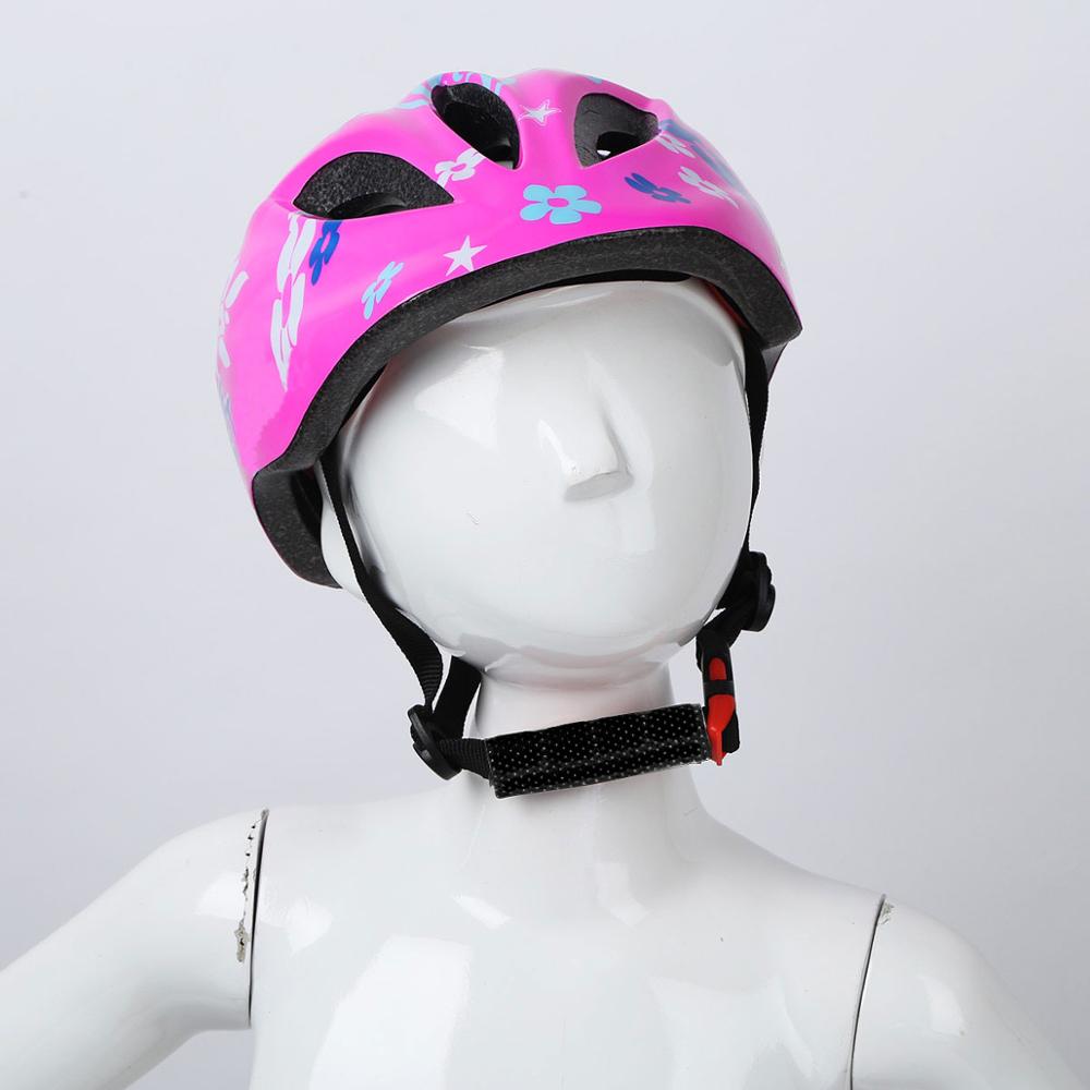 Barn flickor hjälm söt blomma stjärnor tryckta barn balanscykel cykel skridskoåkning skyddshjälmar barn ridning skyddshjälm