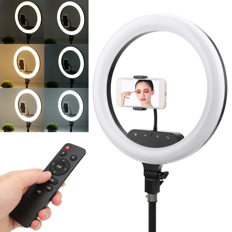 led ring light Adjustable Brightness 14 Inch Live Broadcast Beauty Wireless Remote Control Ring Fill Light