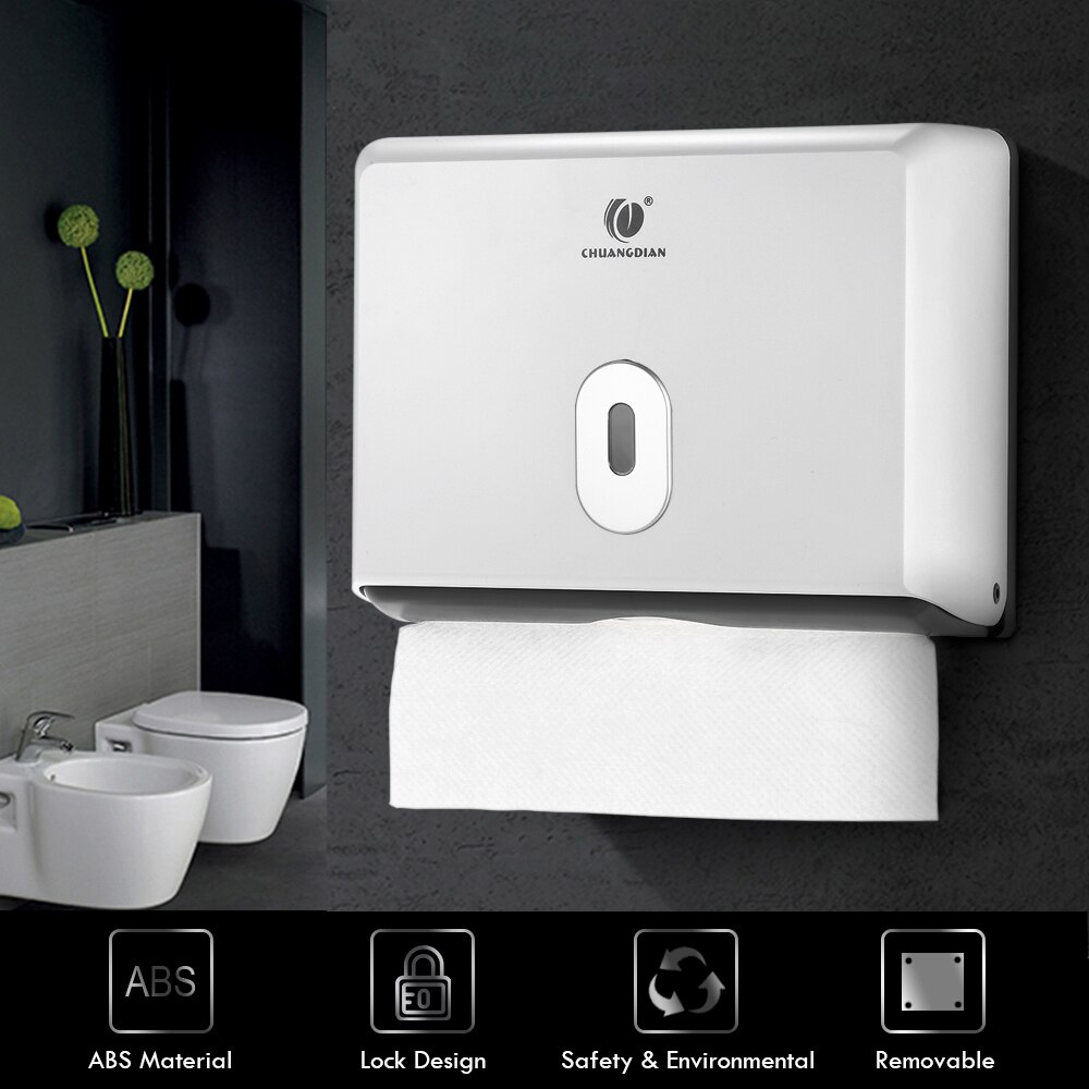 Bathroom Tissue Dispenser Wall-mounted Tissue Box Holder for Multifold Paper Towels Tissue Storage Box For Home