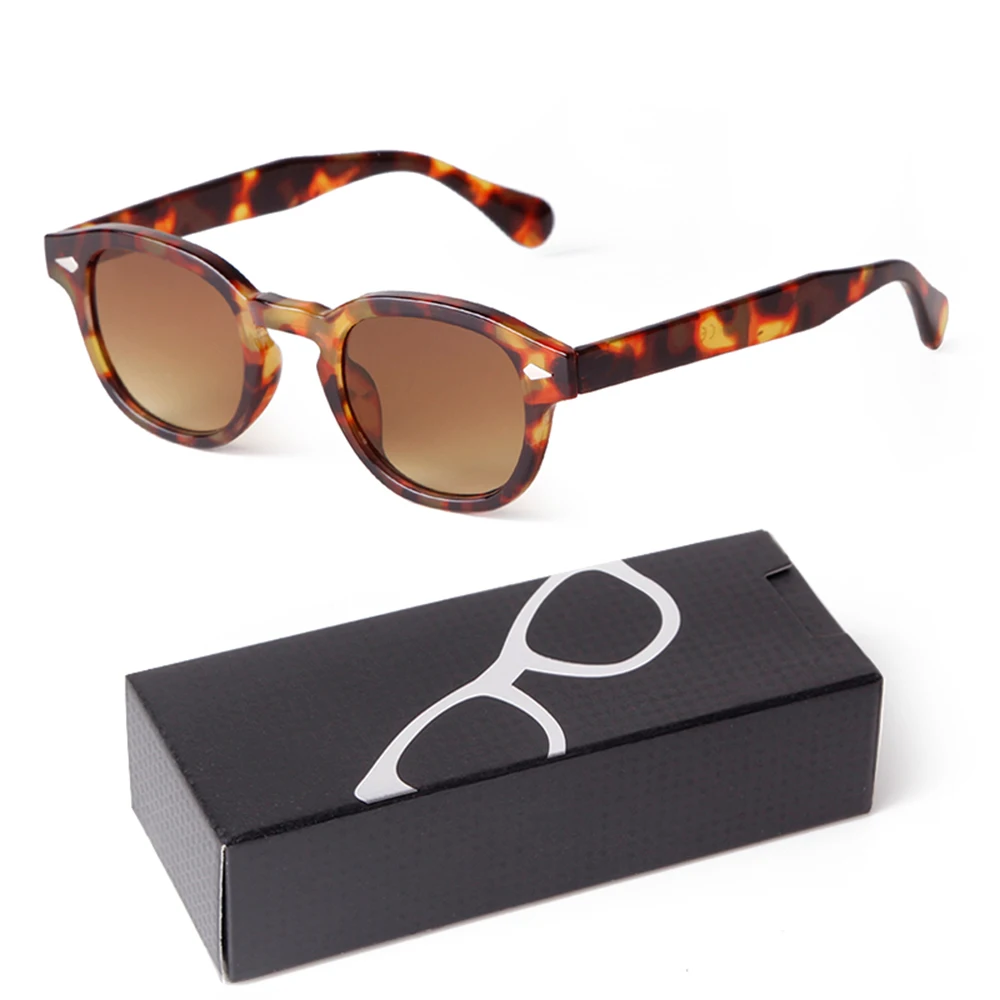 Farbverlauf Blau Kleine Runde Sonnenbrille für Frauen Männer Jahrgang Schildkröte Quadrat Sonnenbrille Lunettes De Soleil