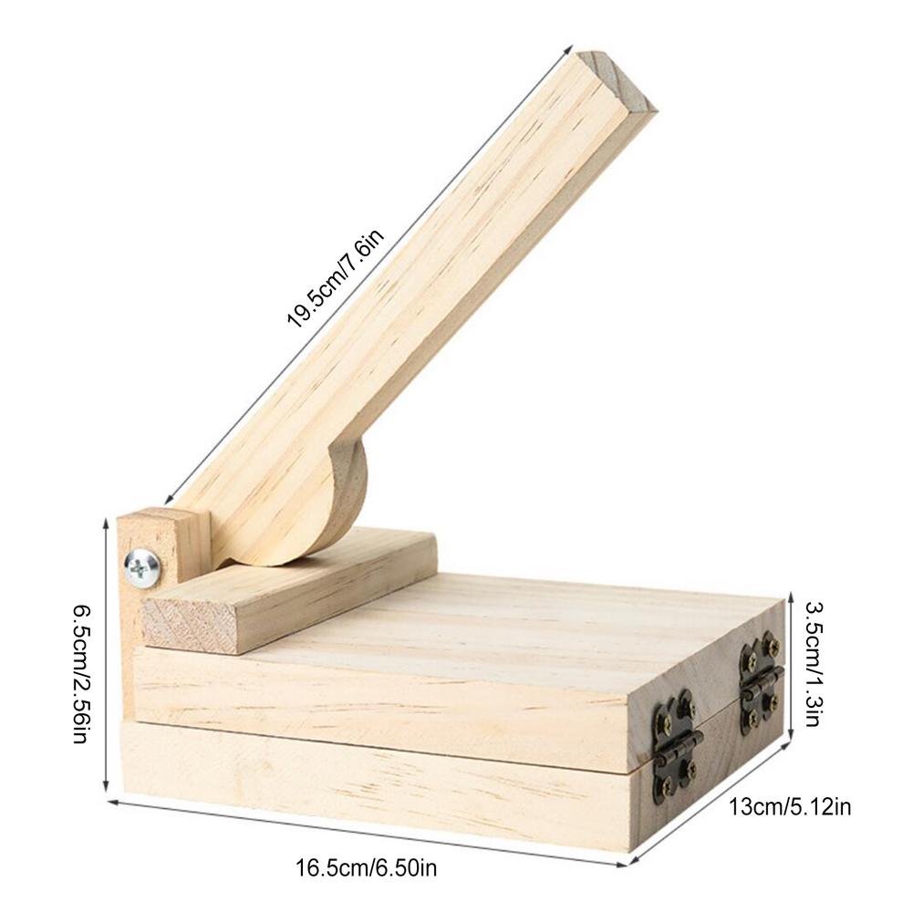 Prensa de madera para tortillas, máquina Chapati para hacer pasteles de maíz Roti, utensilios de cocina para hornear, herramientas para hacer Arepas