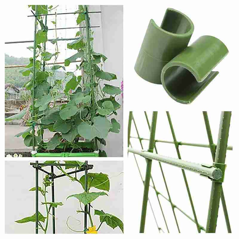 10 PCS Universal Plastic clips Plant Support Fixed Connector Pillars Gardening 11-20mm Diameter Fastener Adjustable Accessories