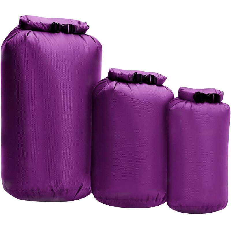 Bolsa seca impermeable de embalaje 8L 40L 70L bolsa impermeable para nadar Kayak a la deriva: plum