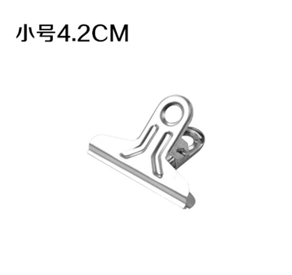 2 Stk/partij Rvs Map Ijzeren Klem Paperclip Zwaluwstaart Clips Kantoorbenodigdheden Hebben Kleine En Grote Maat: 1