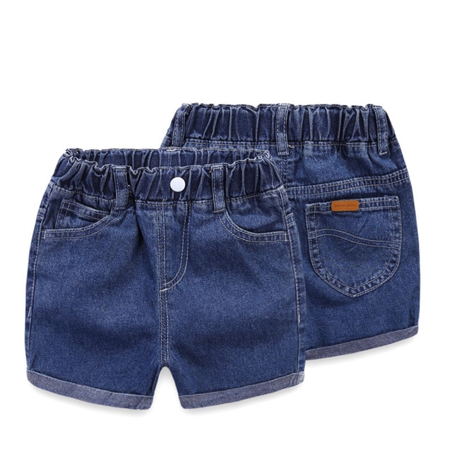 Calções de verão Do Bebê Dos Miúdos Meninas Meninos Calça Jeans Curto Calças Criança Calça Casual para o Bebê Meninos Meninas Shorts de Algodão Shorts Jeans 1-5Y