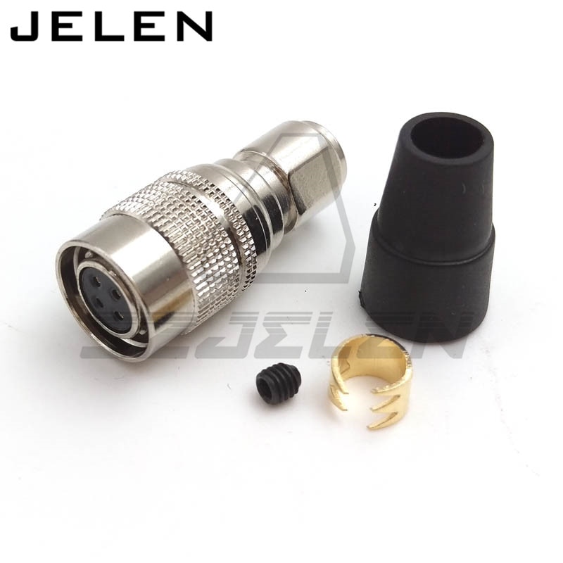 Hirose Connector Plug 4-pin plug (female) HR10A-7P-4s(73) , 4pin hirose connector