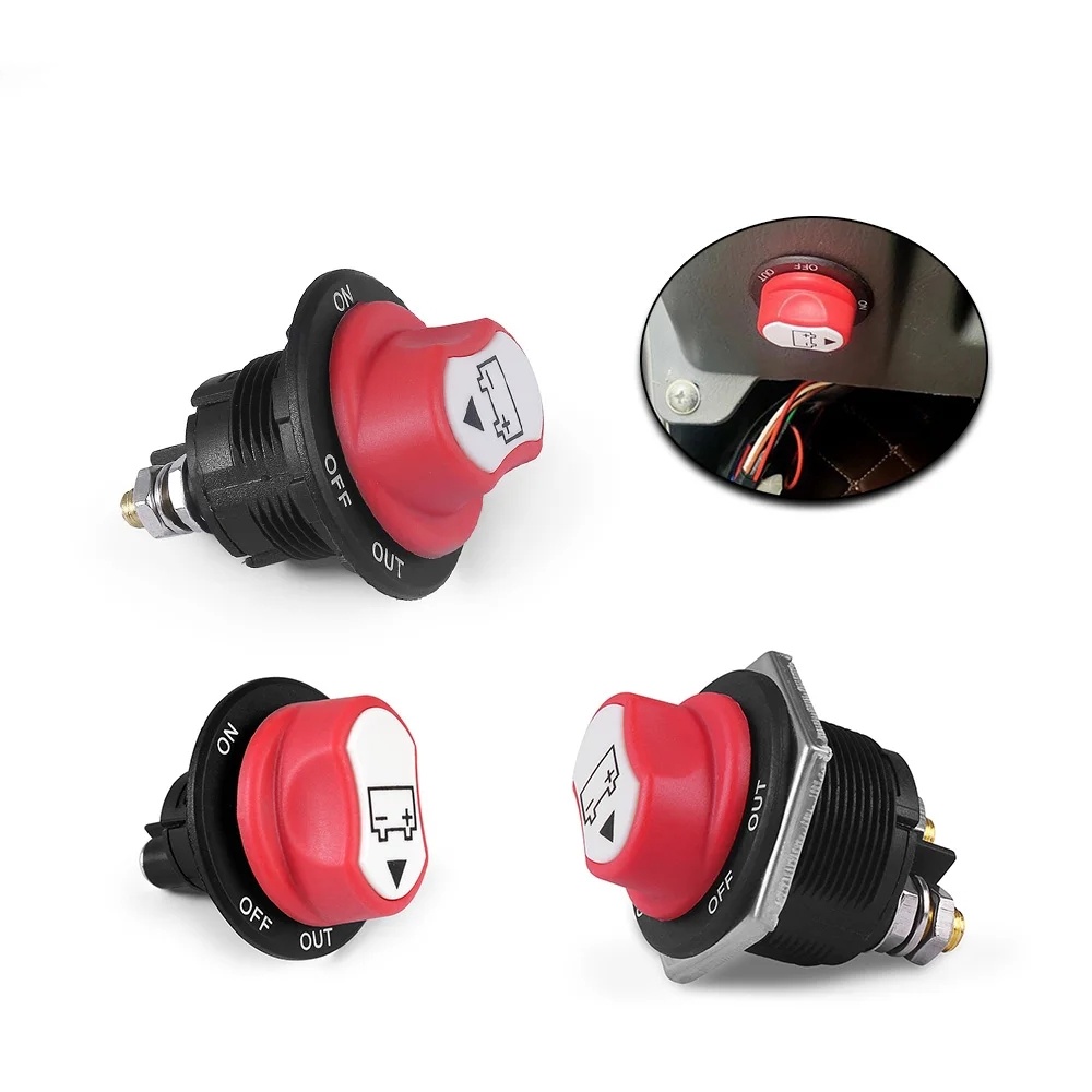 Interruptor de desconexión de batería de 100A/12-32V, aislador de energía cortado para Auto SUV RV, coche, barco, yates, camión, caravana, Camper, VanBoat marino