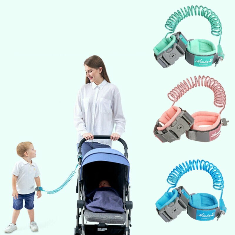 Kids Safety Harness Verstelbare Kinderen Leash Anti-verloren Pols Link Trekkabel Loopstoeltje Polsband