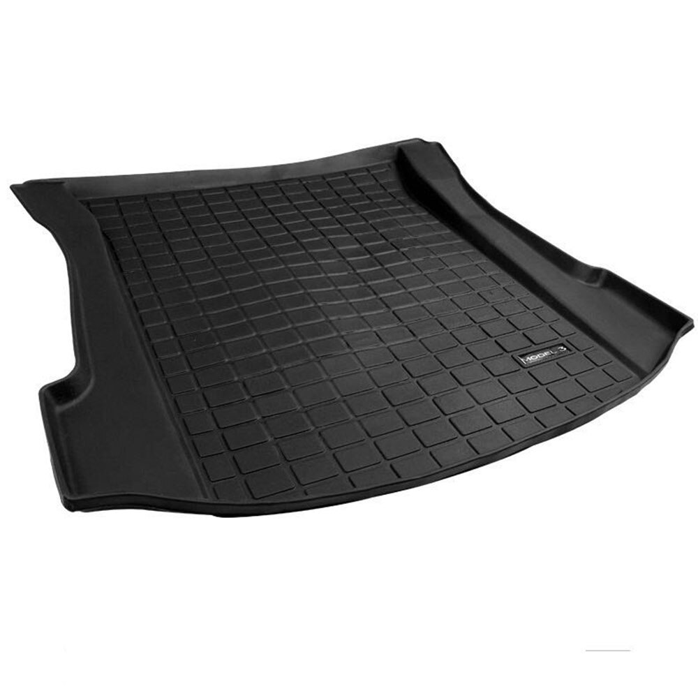 Voor Tesla Model 3 Tpe Materiaal All-Weather Kofferbak Floor Mat Cargo Liner Achter Cargo lade Black Protector