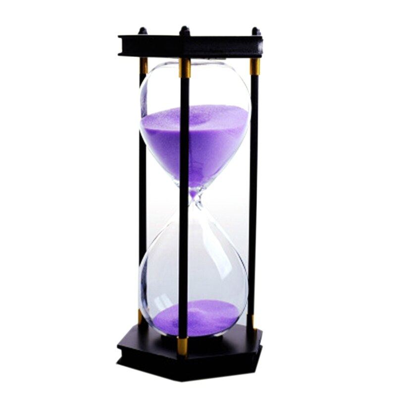 Sekskantmøtrik tre søjle timeglas 30 minutter glas timeglas timer