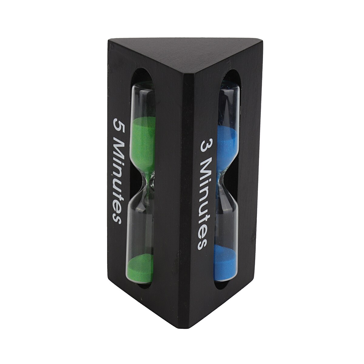 3 + 5 + 7 Minuten Zandloper Zandloper Zand Klok Timers Zand Timer Douche Timer Tandenpoetsen Timer Kinderen Huishouden kids: Black