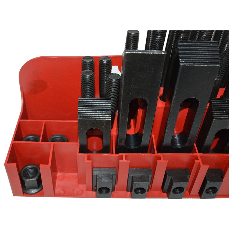 S45C Solid Steel Clamping Set 58pcs Mill Clamp Kit Vice Milling Machine M12 Milling Drilling Cutting Machine Clamping Tool Set