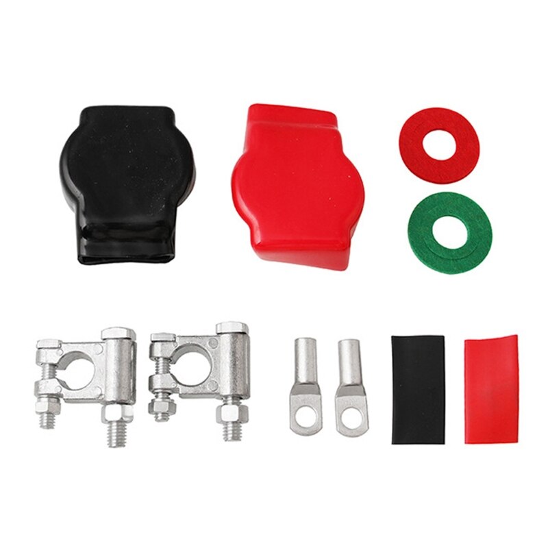 Battery Terminal End Top Post Positive Negative On/Off Switch Connector kit with 2 Covers for Car Marine Boat RV and Vehicles: Default Title
