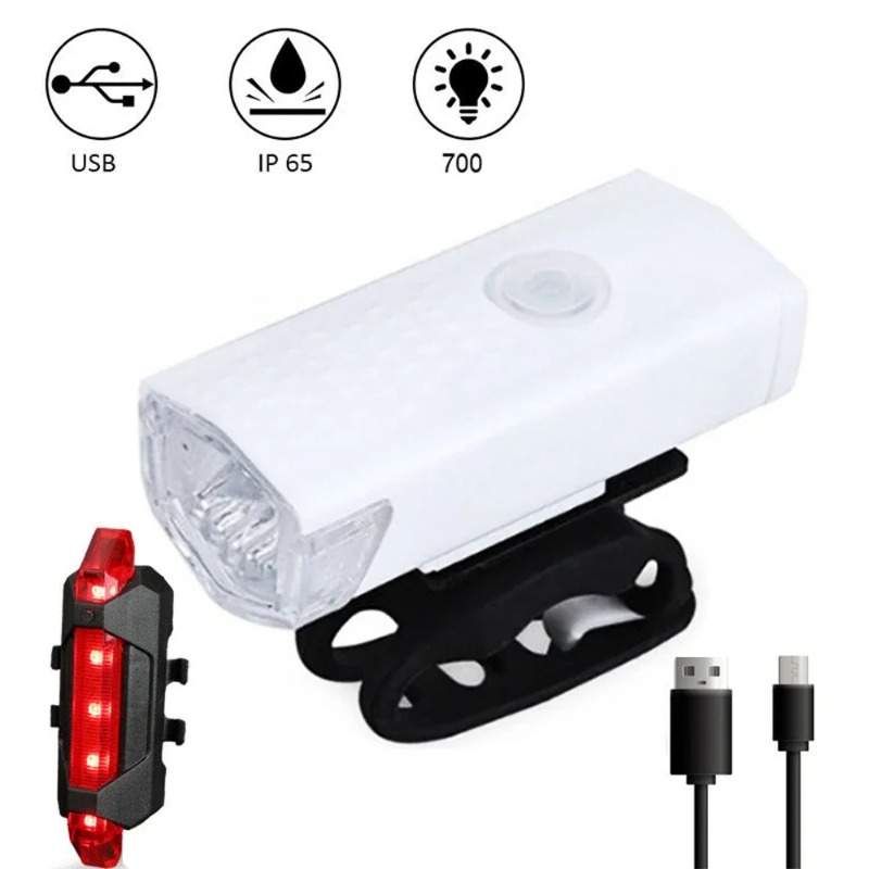 Fahrrad Licht USB LED Wiederaufladbare einstellen MTB Rennrad Vorne Hinten Scheinwerfer Lampe Taschenlampe Radfahren Licht Radfahren Zubehör