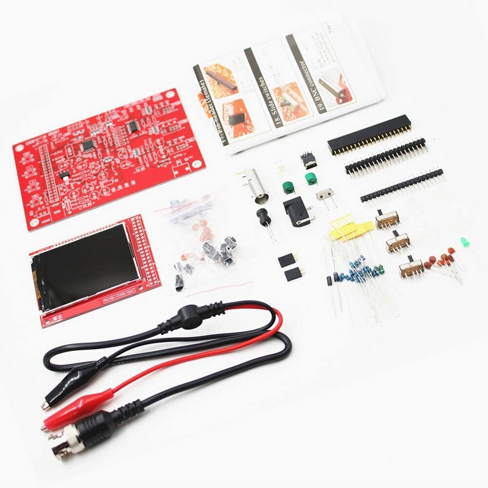 DSO138 Digital Oscilloscope 2.4"TFT Handheld Pocket-Size Digital Oscilloscope Kit Parts for Oscilloscope Electronic Learning