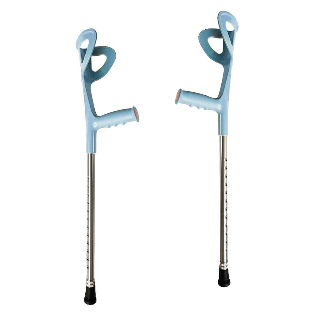 Muleta ajustable para antebrazo, codo, axilas, bastones para caminar, soporte para piernas con agarre cómodo después de una herida o cirugía, ancianos, 2 uds.