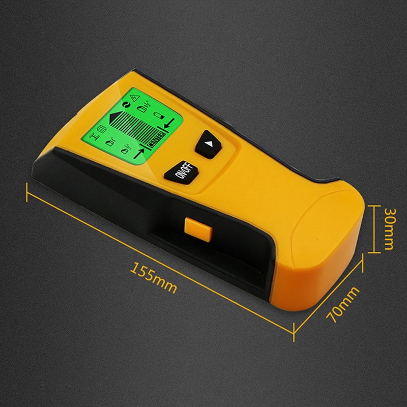 Väggdetektor 3 in 1 metalldetektor hitta metall trä reglar växelspänning spänningsförande wire detektera väggskanner elektrisk box finder 1 st