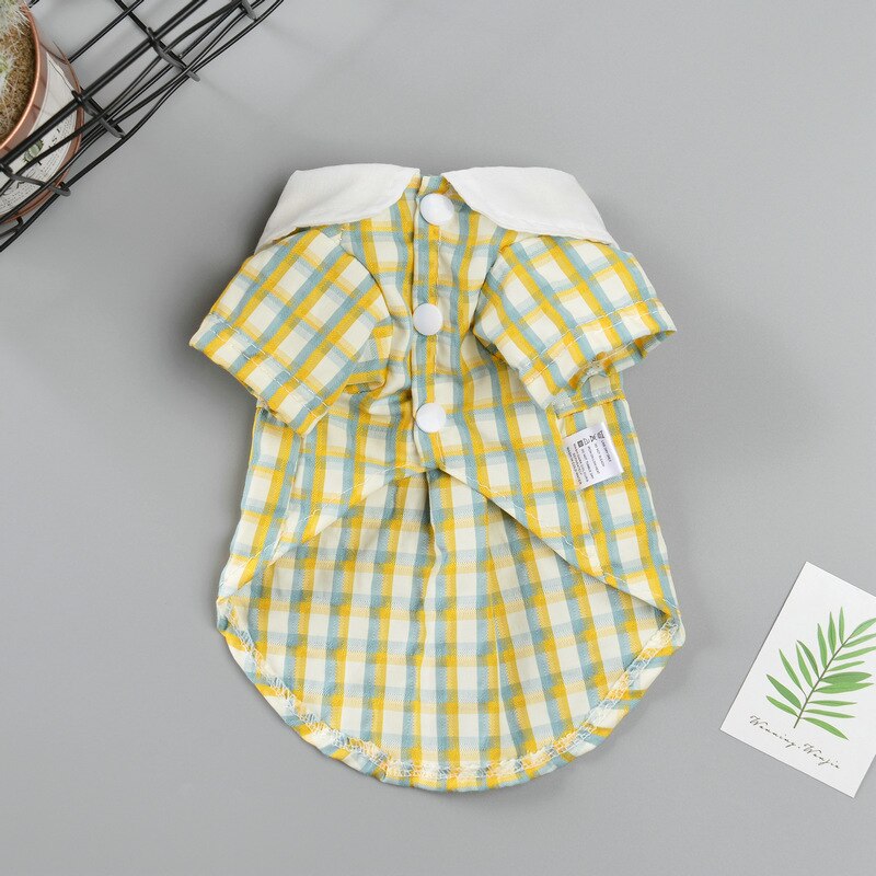 Camisa a cuadros para perro, ropa para cachorros, perros pequeños y medianos, ropa para mascotas, ropa bonita para perros y gatos, trajes de chaleco