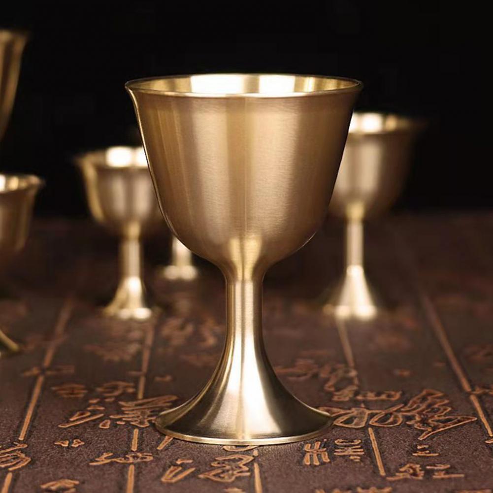 Vinbæger messing drikkeglas messing kalk kop drikkeglas kopper lampeholder metal spiritus tumbler til fest hjemme