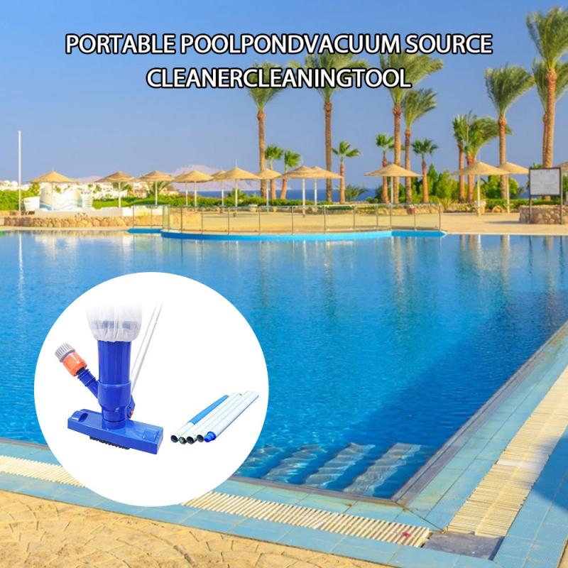 1pc poolgolv dammsugare bärbar pool rengöring verktyg med sughuvud spa akvarium pool botten dammsugare