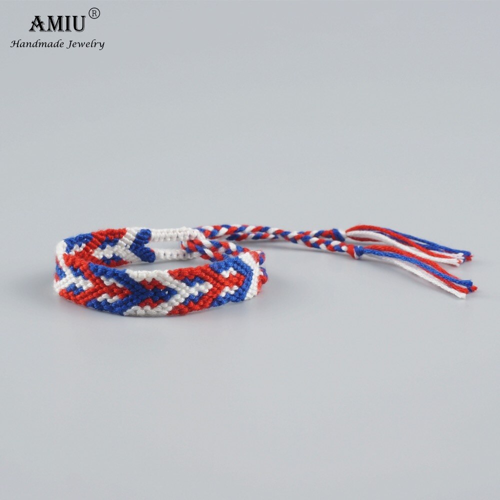 AMIU Andean Freundschaft Armbänder Handarbeit Gewebt Baumwolle Freundschaft Armbänder Macrame Armbinde Boho Stil Fußkettchen wickeln Armbinde