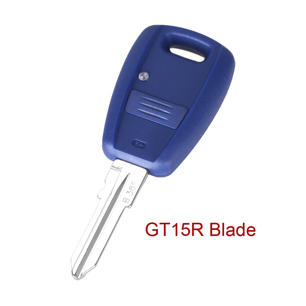 Dandkey Autosleutel Cover 1 Button Remote Key Case Voor Fiat Punto Doblo Bravo Transponder Auto Sleutel Shell SIP22 Blade/GT15R Blade: GT15R blade