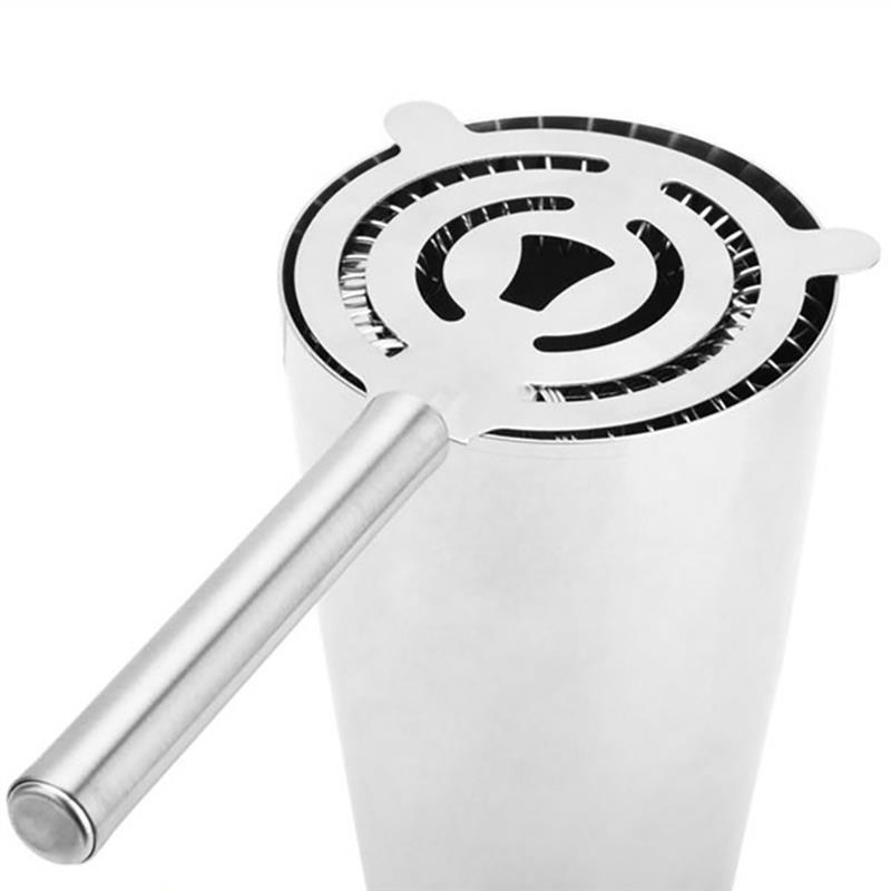 18/8 Stainless Steel Cocktail Shaker 650ml – Boston Style With Built-in Strainer For Bartending