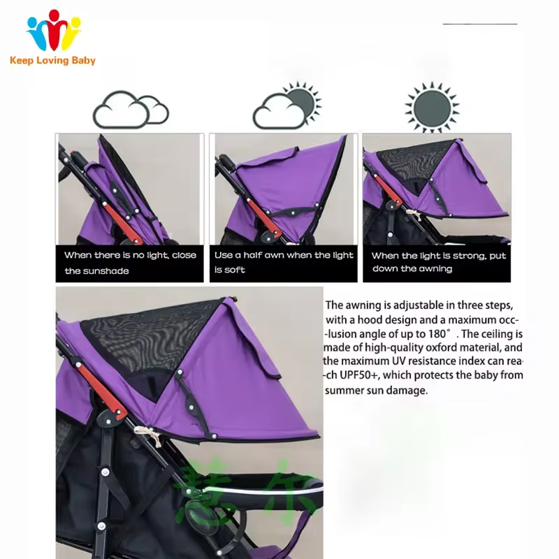 Kinderwagen Zonnescherm Zonneplek Onafhankelijke Volledige Cover Luifel Schaduw Stof Zonnescherm Paraplu Regendicht Luifel Accessoires