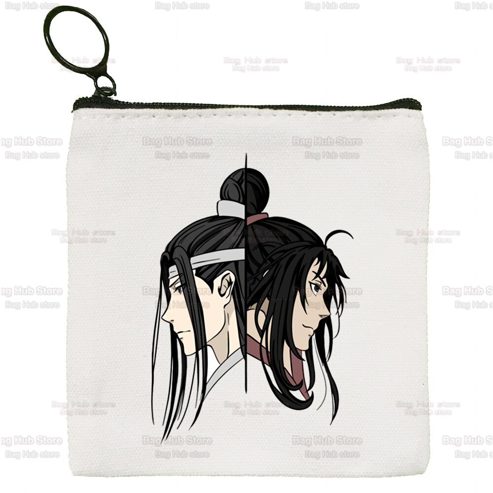 Mo Dao Zu Shi Einfache Geldbörse Student Leinwand Die Untamed Lan WangJi Wei Wu Xian Nette Schlüssel Tasche Mini kupplung Kleinen Geldbeutel: K