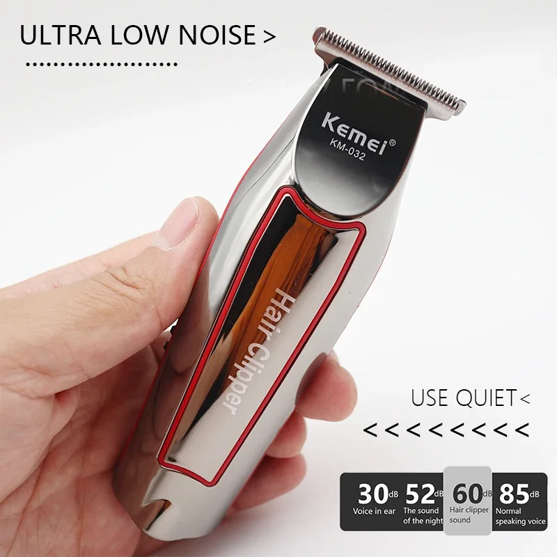 Kemei KM-032 Macchina per tagliare i capelli professionale toelettatura rifinitore per uomo Finitura Taglio di capelli senza fili clipper Rasoio elettrico Barba