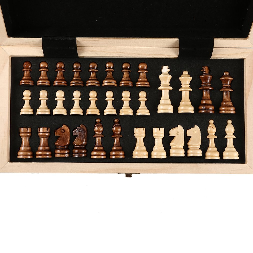 Internationalen Schach einstellen Lehre Wettbewerb Übergroßen Chessman Luxuriöse Prämie Kasten Massivholz Schach Bord