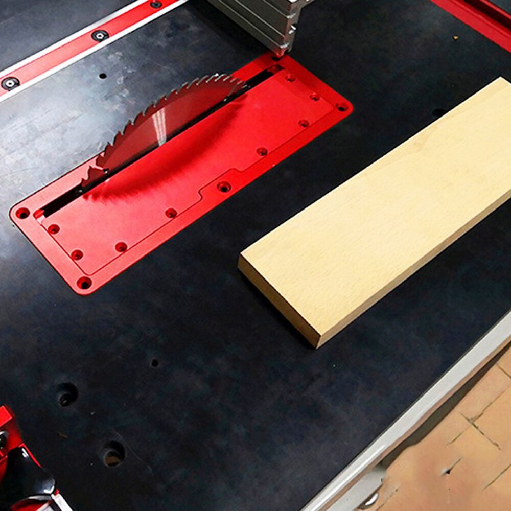 Woodworking Electric Circular Saw Cover Plate Flip-Floor Table Special Cover Plate Adjustable Aluminium Insert Plate Table Saw