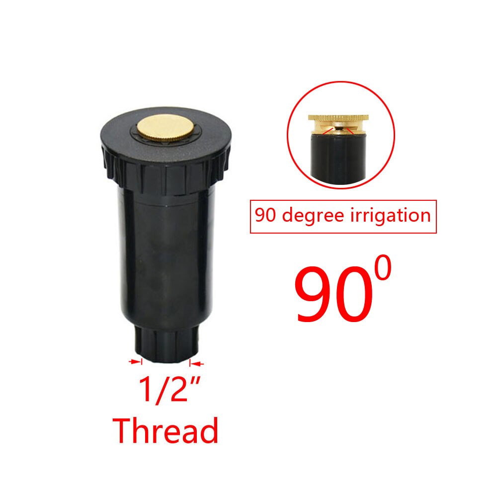 Garden Lawn Popup Sprinkler 90/180/360 Degree Irrigation Sprinkler Farm Refraction Nozzle For Watering & Irrigation: Yellow