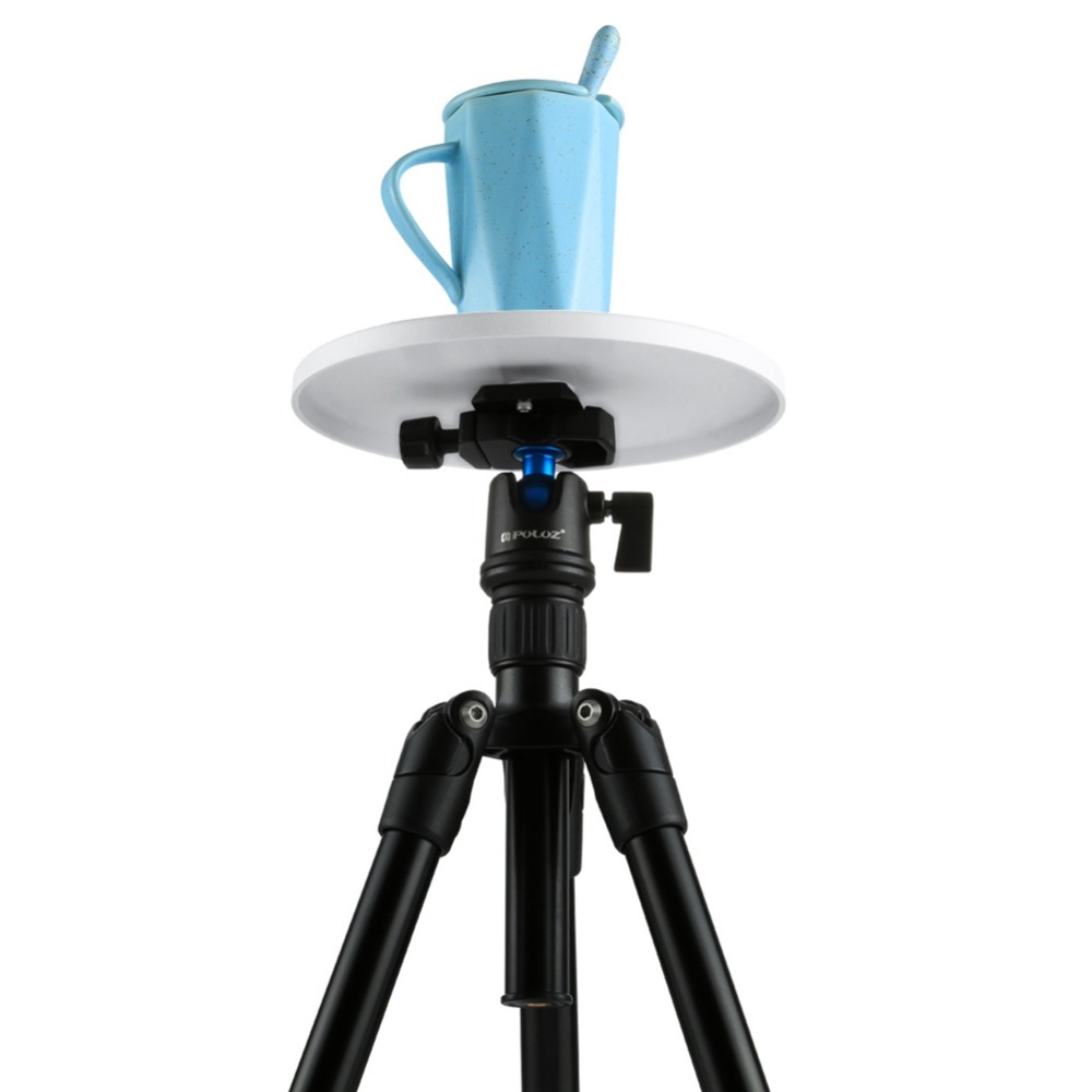 18cm/7" Electronic 360 Degree Rotation Panoramic Tripod Head Round Tray with Control Remoter Fit for Shooting small products