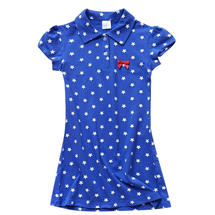 Meisjes Jurk Ster Prinses Jurk Zomer Lantaarn Mouw Jurk Peuter Kleding Katoen Kids Jurk Meisje Kleding Casual School Jurk: YL019 / 3T