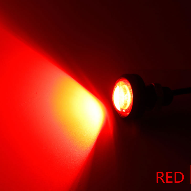 1 pari led veneen pistoke valo garboard messinki viemäri 3/4 " npt meren vedenalainen kala ulkovalaistus: Punainen