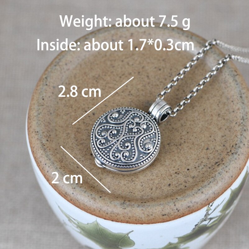 V. Ya 925 Sterling Zilveren Mode Patroon Hangers Ketting Creatieve Thaise Zilver Gawu Doos Hanger Temperament Fijne Sieraden