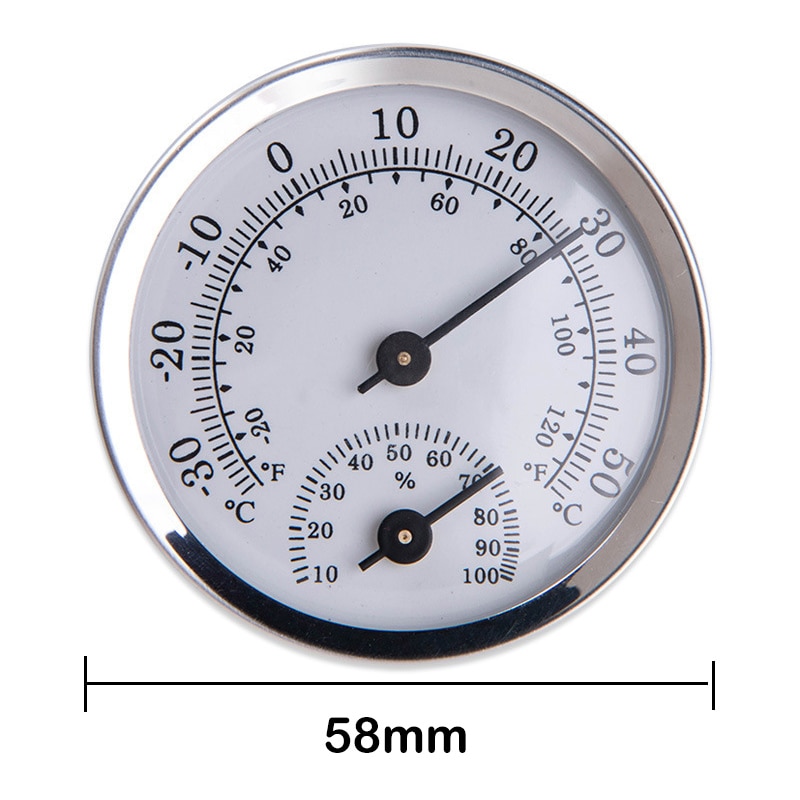 Wall Mounted Thermometer Hygrometer Mini Humidity Meter Gauge For Room Household Portable Hygrometer Weather Station