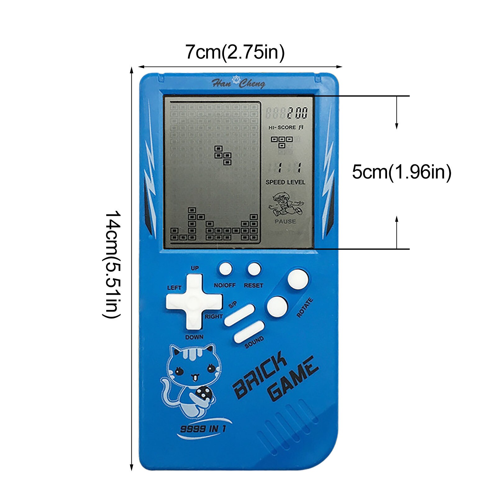 3.5 Inch Groot Scherm Baksteen Game Hand Held Klassieke Nostalgische Decompressie Speelgoed Ik Mis Mijn Jeugd Game Console Tetris # y30