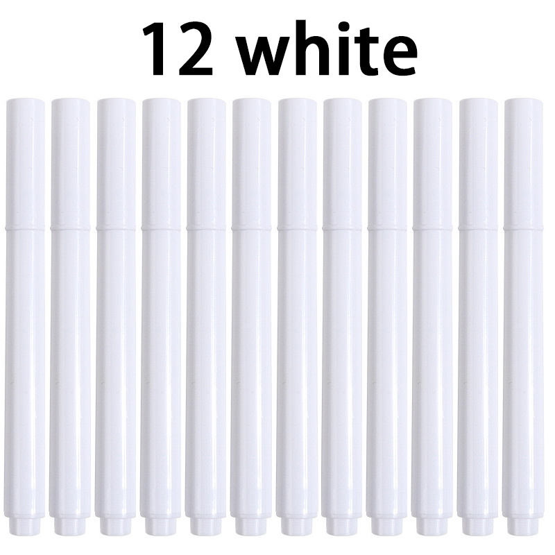 3-25 stks/set Wit/Kleuren Vloeibaar Krijt Uitwisbare Pen Marker Voor Glazen Ramen Elektronische Schoolbord Krijtbord Whiteboard marker: Paars