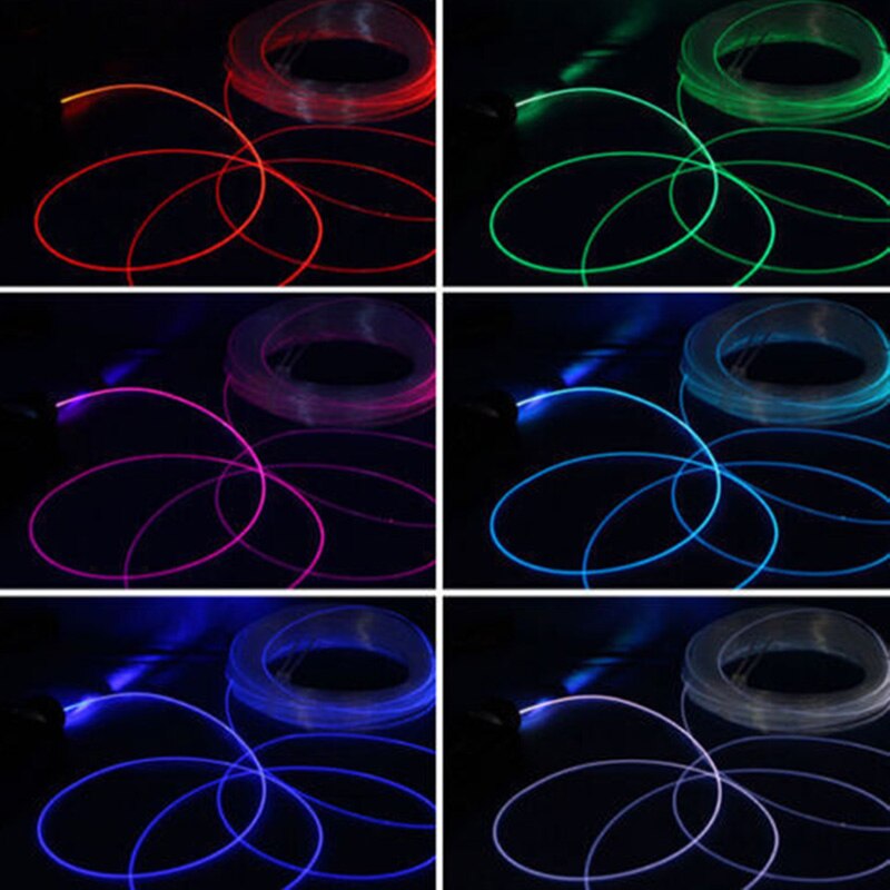 1.5mm/ 2mm/ 3mm/ 4mm pmma plast fiberoptisk kabelside vokse neon ledning ledet el wire streng led strip fleksibel lys reb rør