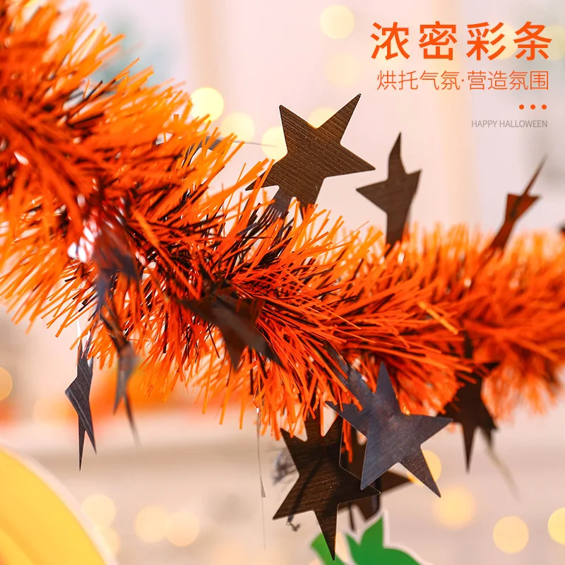 Rekwizyty robić dekoracji na Halloween, zawieszki z kwiatami latte, zaopatrzenie solidny, zawieszka z flagą dyni, ozdoby na Halloween