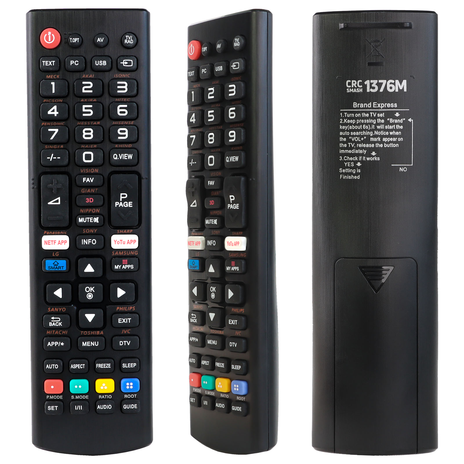 Universal TV Remote Control for Akai-1 Akai-2 Akai-3 Akai-4 Akai-5 Akai-7 Akai-9 Akai-10/11 Akira-2 Controller
