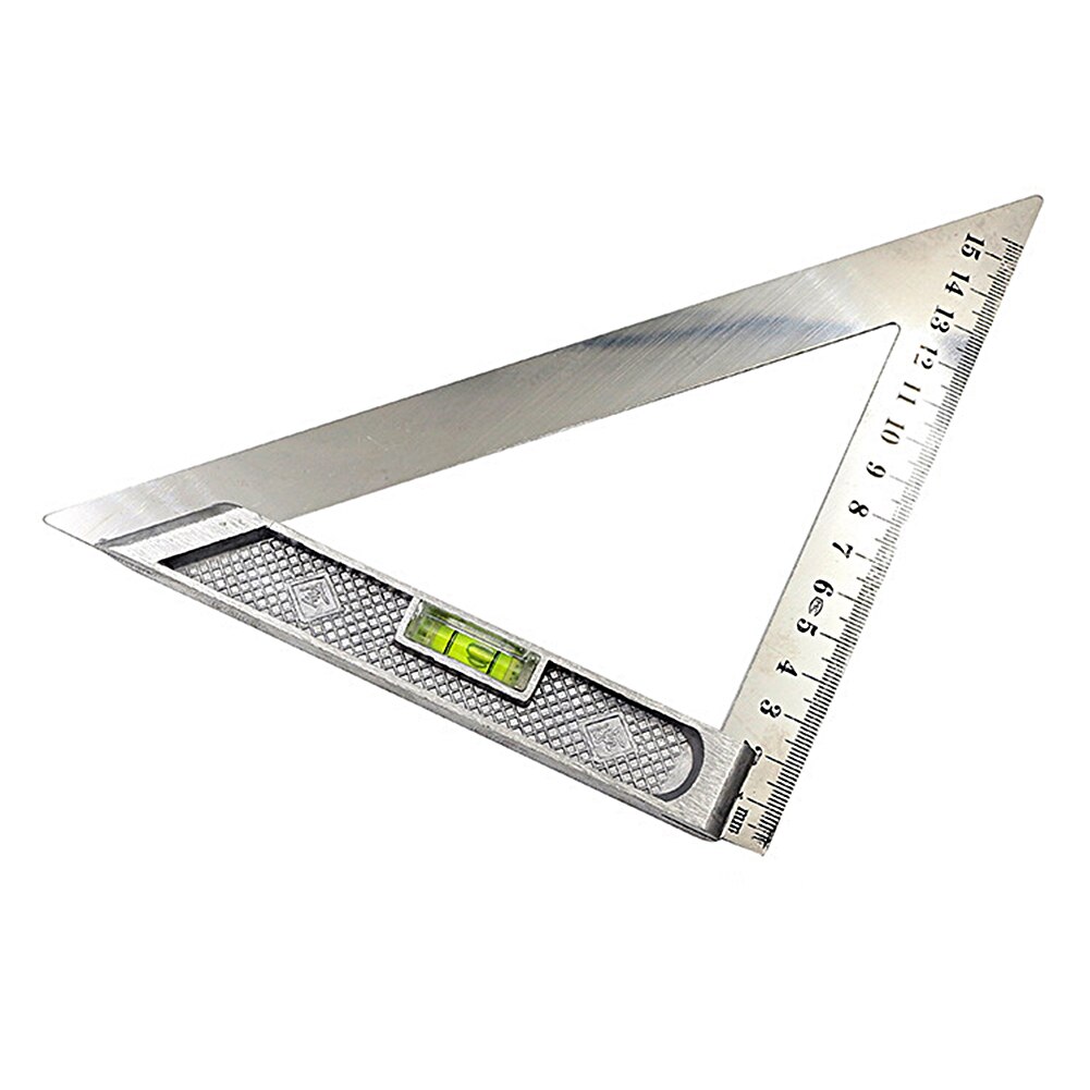 Escuadras de 90 grados, herramienta de medición para carpintería con cuenta Horizontal, ángulo de carpintero, regla triangular de acero inoxidable portátil para el hogar
