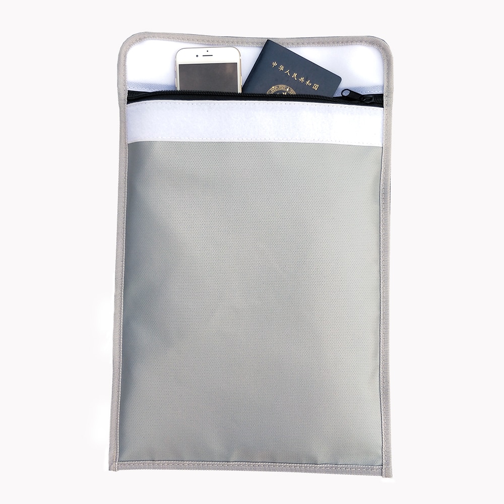 Home Safe Security Fireproof Document Bag 15 x 11 Inches Large Fire Resistant Envelope Pouch for Valuables