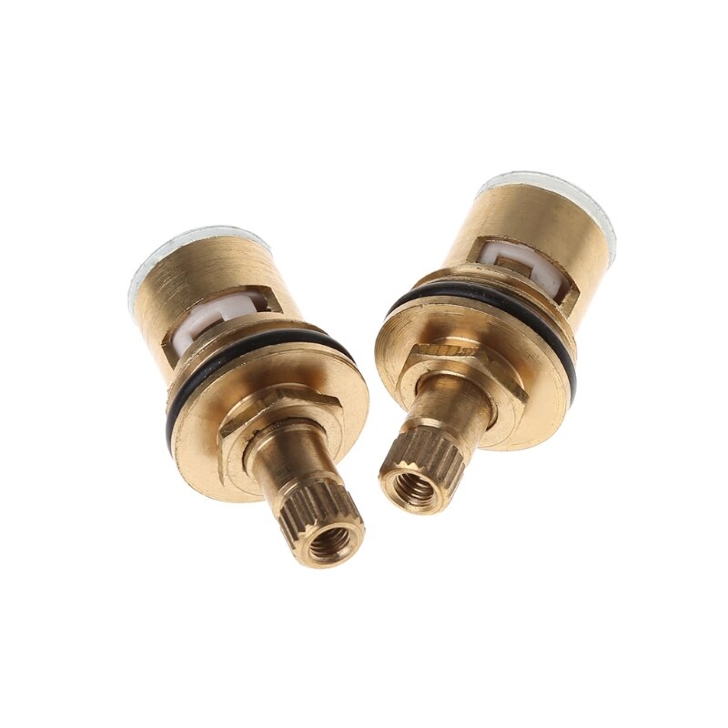 HNGCHOIGE 2pcs Standard 1/2 Ceramic Faucet Cartridge Water Mixer Tap Inner Faucet Disc Valve Quarter Turn Cartridges