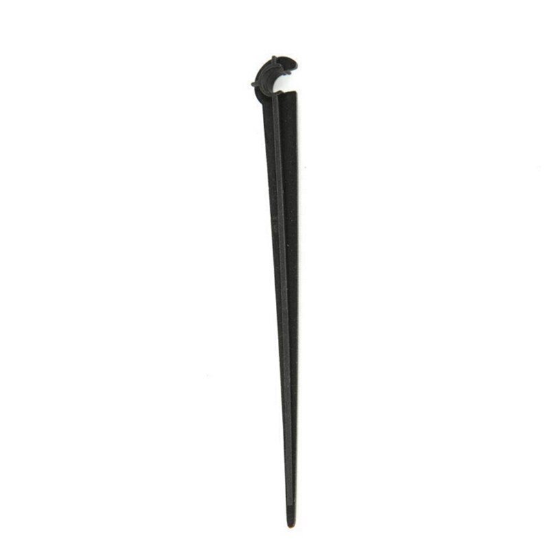 20pcs 4/7mm Garden Hose Stabilizer Stakes Clamp C-Type Fixed Hose Holder Home Gardening Drip Irrigation System Pipe Support