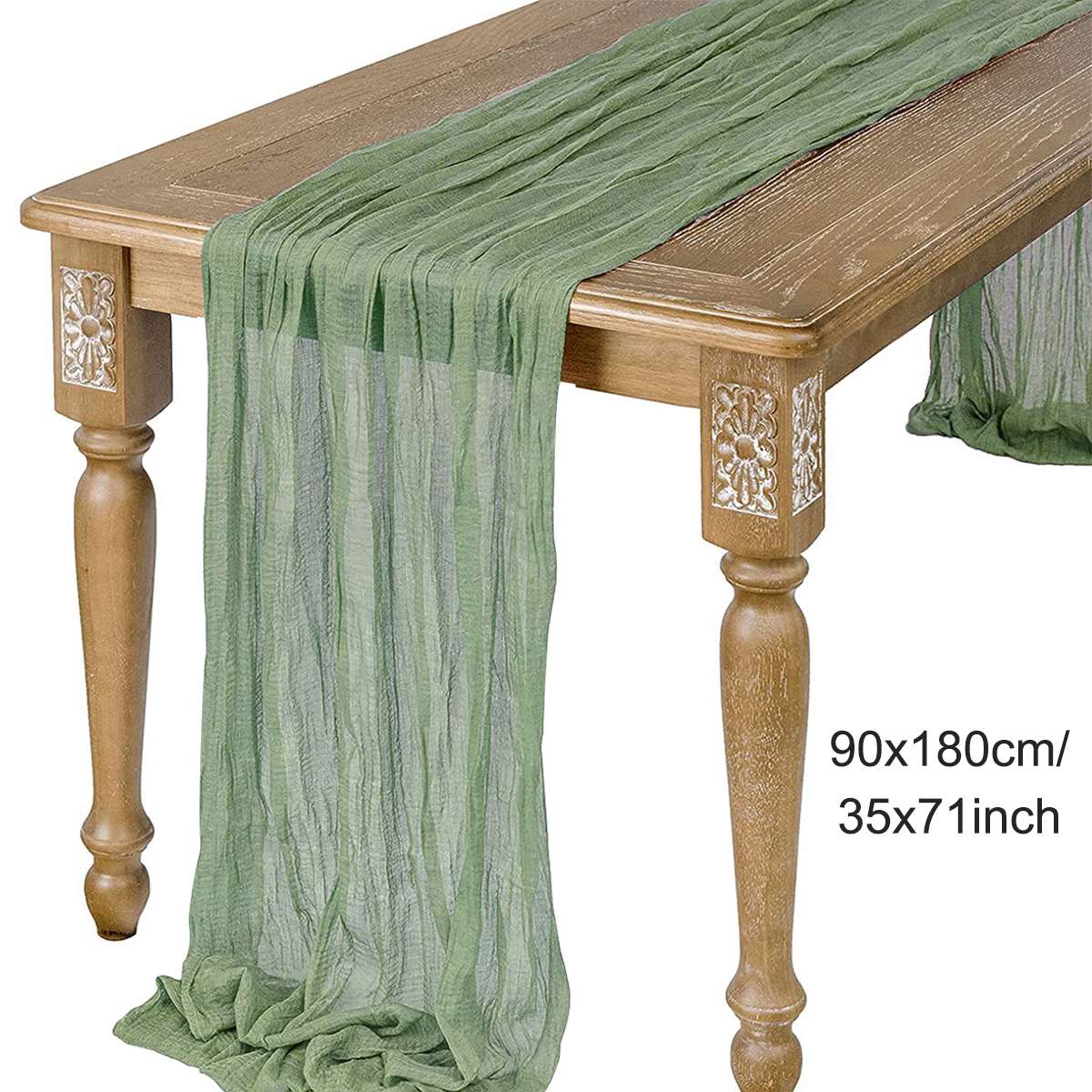 Camino de mesa de gasa semitransparente, tela de queso salvia, ajuste de mesa, comedor, de boda Vintage, banquetes de Navidad, Arcos, decoración de pasteles: YELLOW