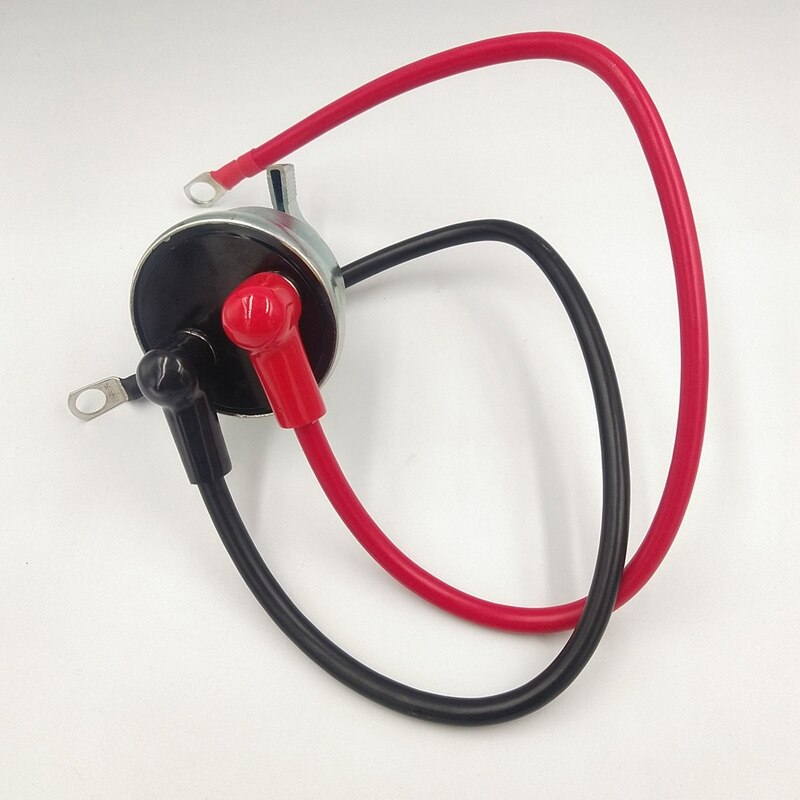 12/24V Master Battery Disconnect Switch Battery Power Cut Off Isolator Killer with Battery Cable Wire for Car Boat ATV